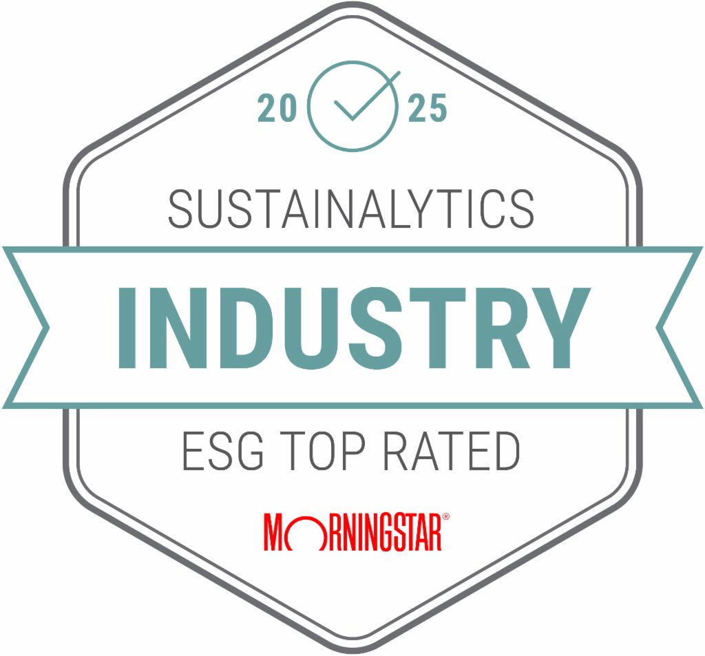 Sustainalytics Industry ESG Top Rated 2025 award by Morningstar